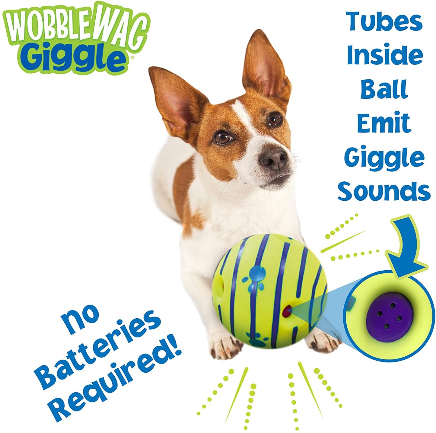 Wobble Wag Giggle Glow Ball Interactive Dog Toy Know Best as Seen on TV