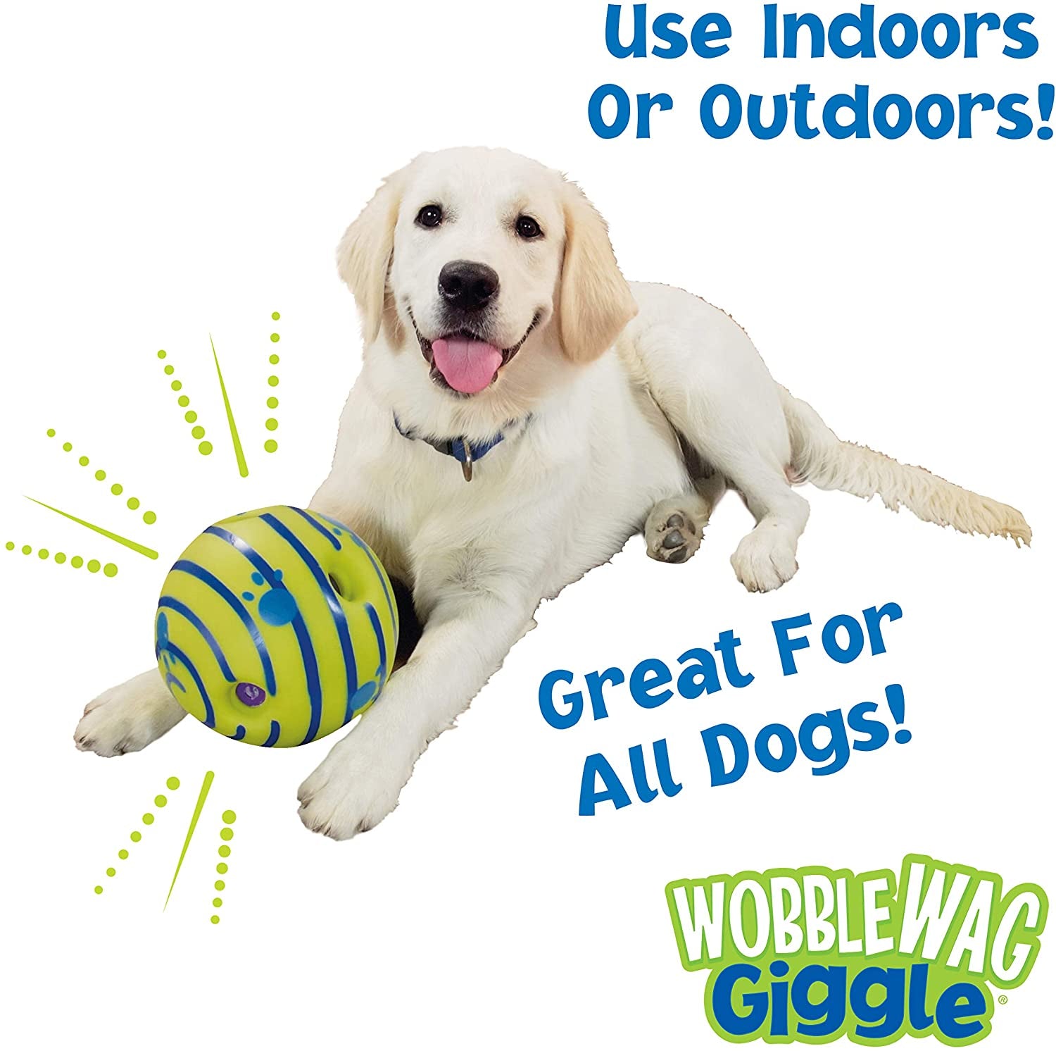 Wobble Wag Giggle Glow Ball Interactive Dog Toy Know Best as Seen on TV