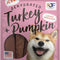 Premium Turkey & Pumpkin 5 Oz. Dog Jerky Treats | 100% Human Grade | USA Made | High Protein | Grain Free | Limited Ingredients | No Filler | BHA-BHT Free | Soft-Tender