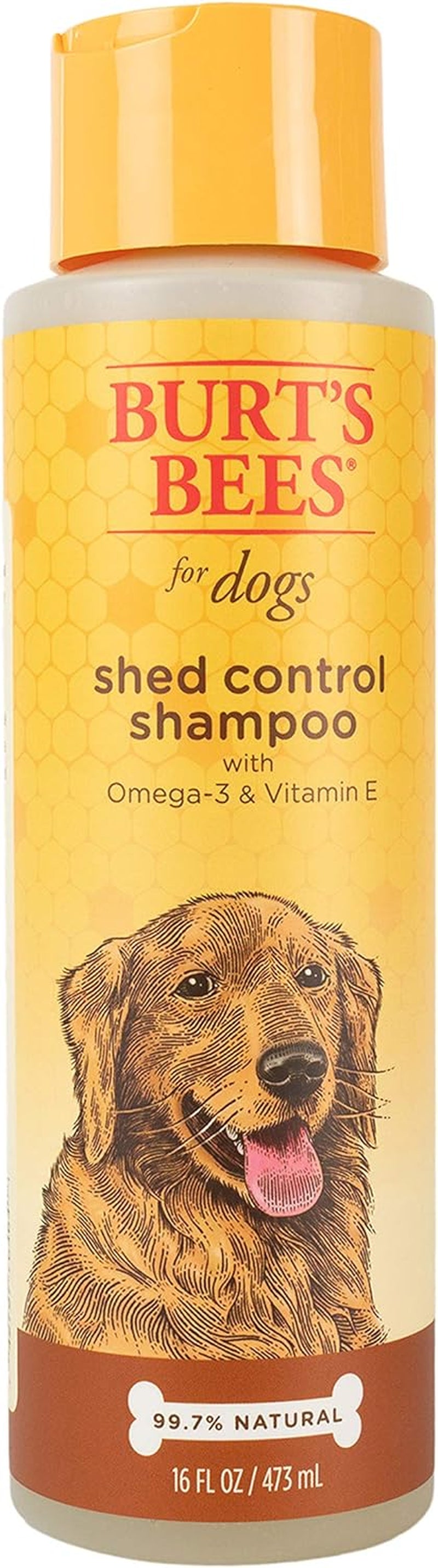 Naturally Derived Shed Control Shampoo with Omega 3 and Vitamin E Shedding Dog Shampoo Cruelty Free, Formulated without Sulfates and Parabens, Ph Balanced, 16 Fl Oz - 2 Pack