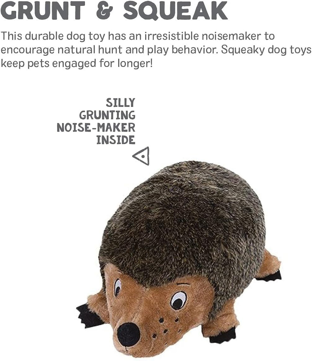 Hedgehog Plush Dog Toy, Medium