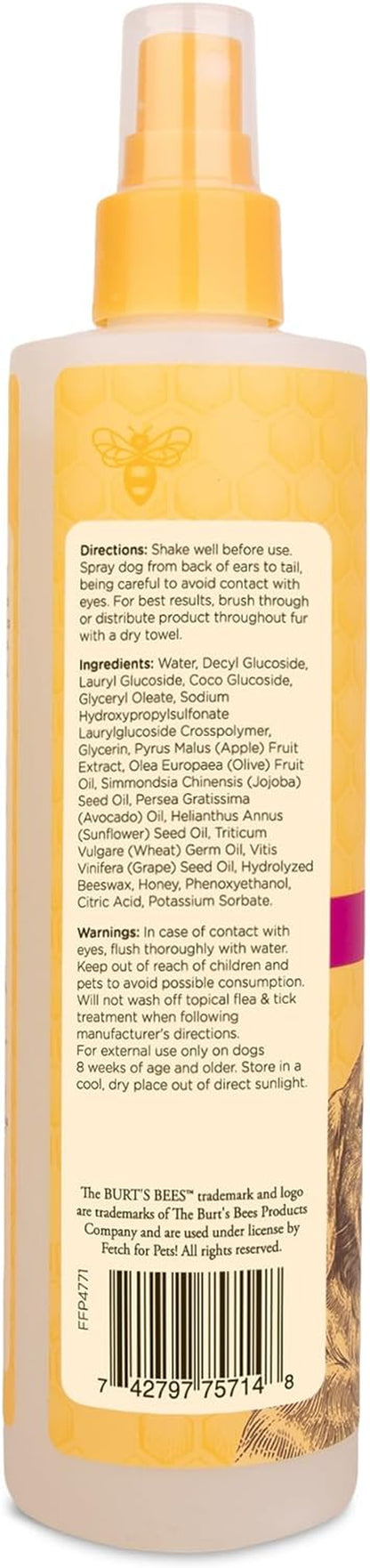 Naturally Derived Waterless Shampoo Spray with Apple and Honey - Dry Dog Shampoo for All Dogs and Puppies - Cruelty Free, 10 Ounces