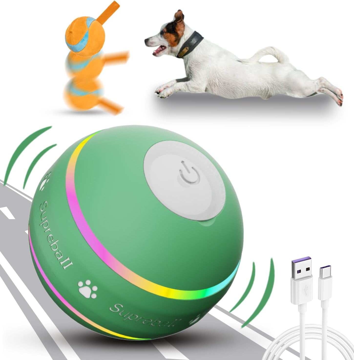 Dog Ball, 3Rd Generation Interactive Toys for Puppy/Small/Medium/Large Dogs