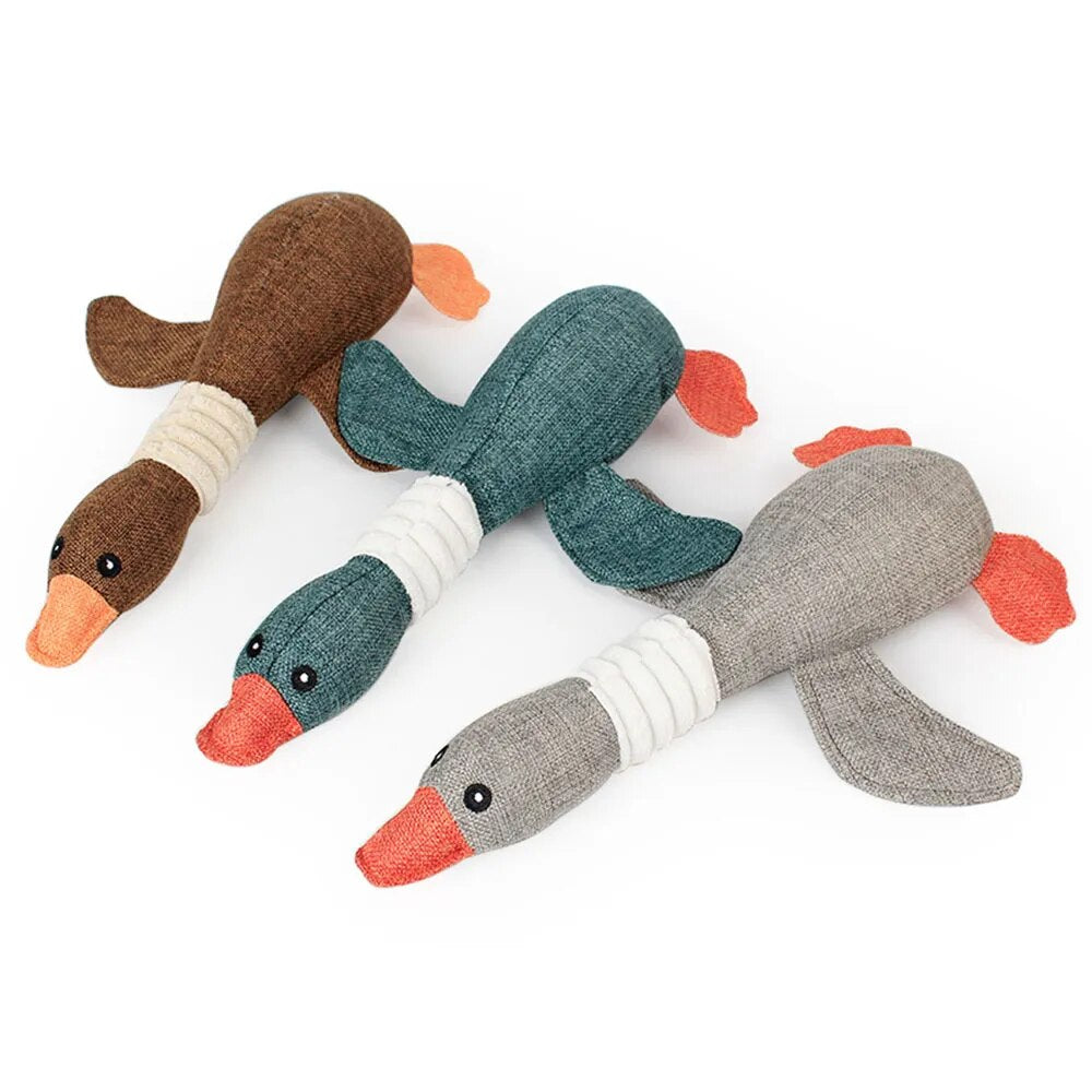 Pet Mallard Duck Dog Toy for Aggressive Chewers