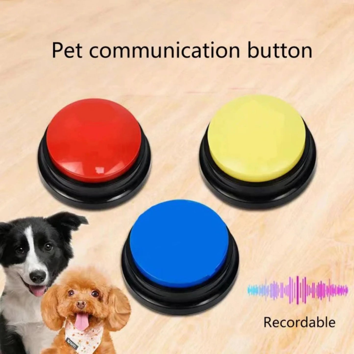 Dog Communication Voice Recording Button for Pet Training Buzzer 30 Seconds