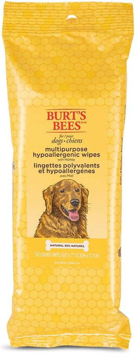 Multipurpose Grooming Wipes - Puppy & Dog Wipes for All Purpose Cleaning & Grooming - Cruelty Free, 50 Ct Pet Wipes, Puppy Supplies