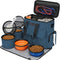 Dog Travel Bag Dog Travel Kit for a Weekend Away Set Includes Pet Travel Bag Organizer for Accessories, 2 Collapsible Dog Bowls, 2 Travel Dog Food Container (Black)