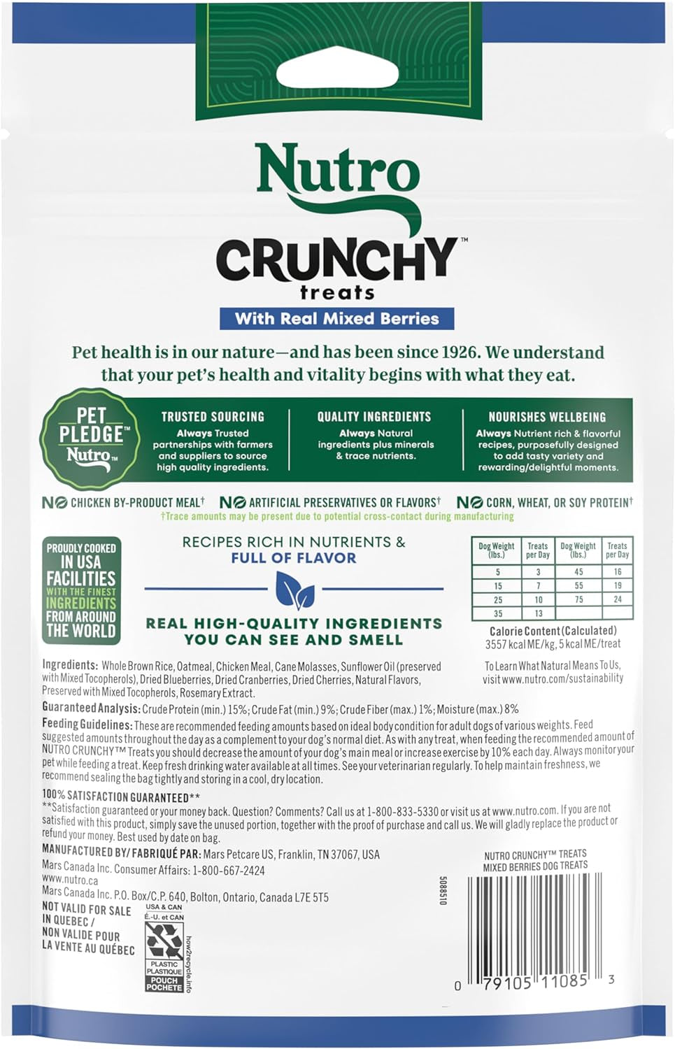 Crunchy Dog Treats with Real Mixed Berries, 10 Oz. Bag