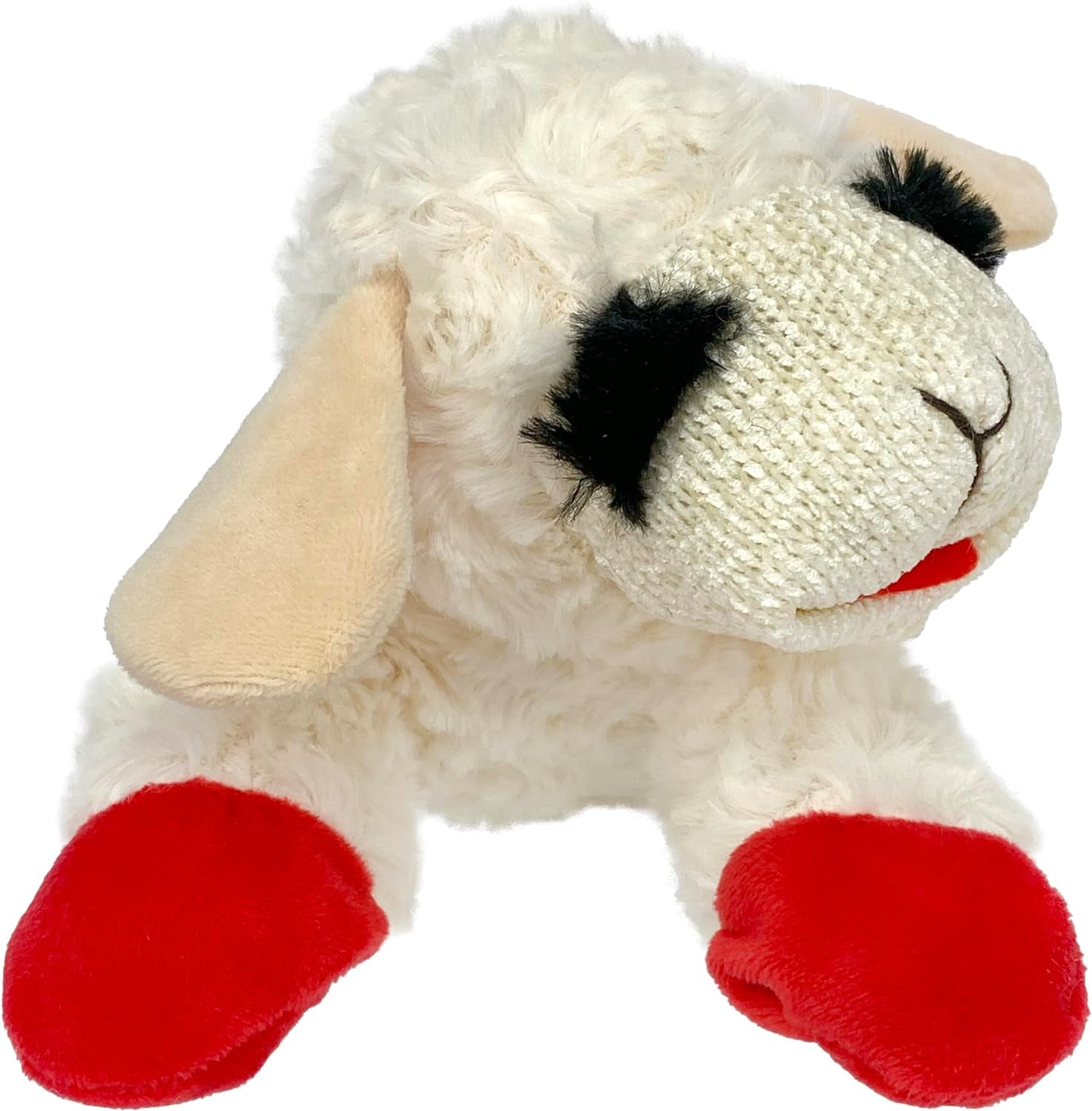 Plush Dog Toy, Lambchop, 10" Regular, White, Large