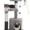 32" Flower Cat Tree Tower with Cat Scratching Posts Perch for Indoor Small Cats, Purple