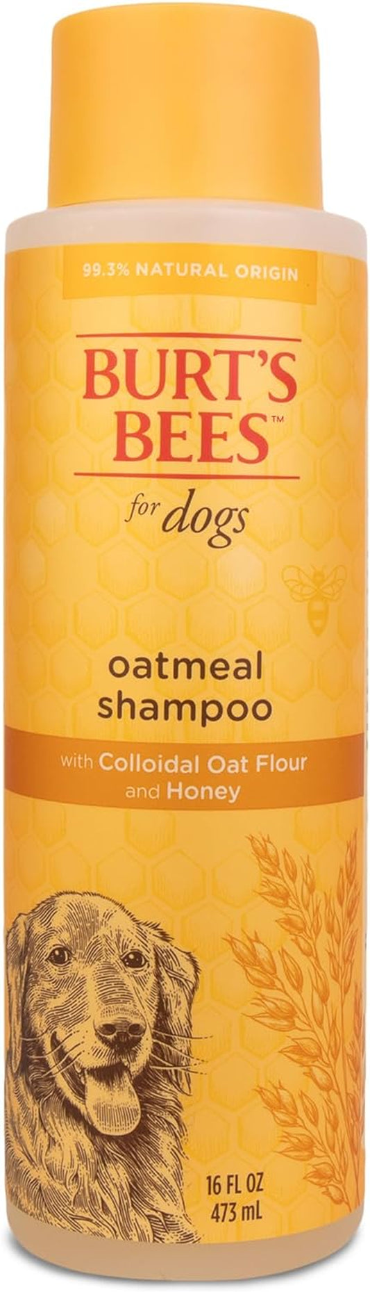 Oatmeal Dog Shampoo - with Colloidal Oat Flour & Honey - Moisturizing & Nourishing, Cruelty Free, Formulated without Sulfates and Parabens, Made in USA, 16 Oz