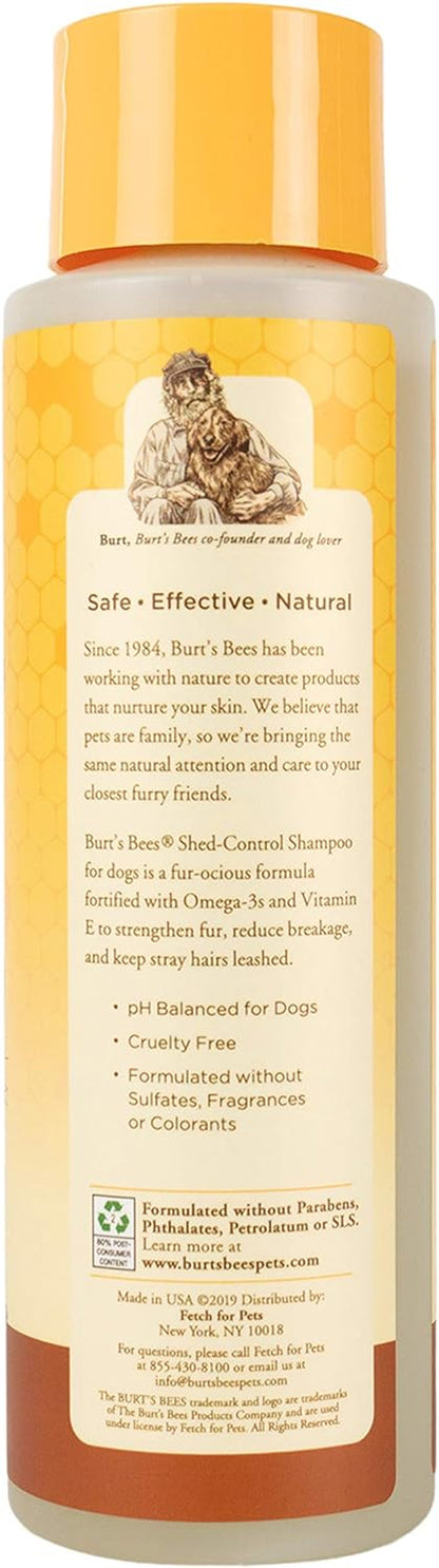 Naturally Derived Shed Control Shampoo with Omega 3 and Vitamin E Shedding Dog Shampoo Cruelty Free, Formulated without Sulfates and Parabens, Ph Balanced, 16 Fl Oz - 2 Pack