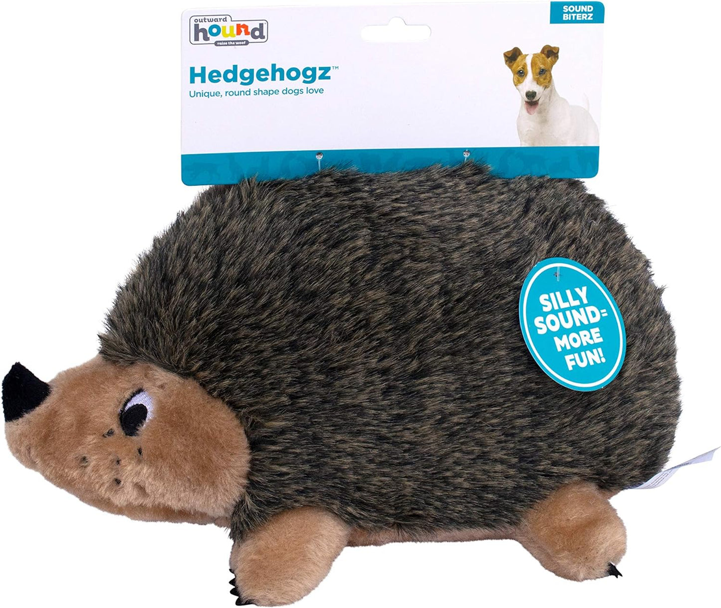 Hedgehog Plush Dog Toy, Medium