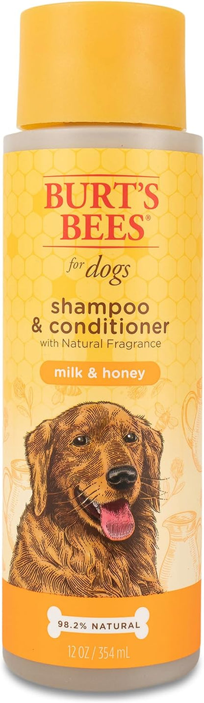 Milk and Honey Shampoo and Conditioner for Dogs, Naturally Derived Ingredients, Cruelty Free, Formulated without Sulfates and Parabens, Ph Balanced for Dogs, 12 Fl Oz