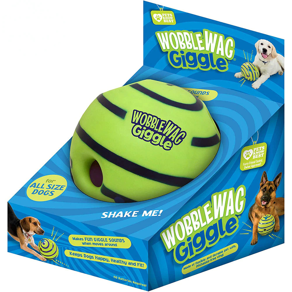 Wobble Wag Giggle Glow Ball Interactive Dog Toy Know Best as Seen on TV