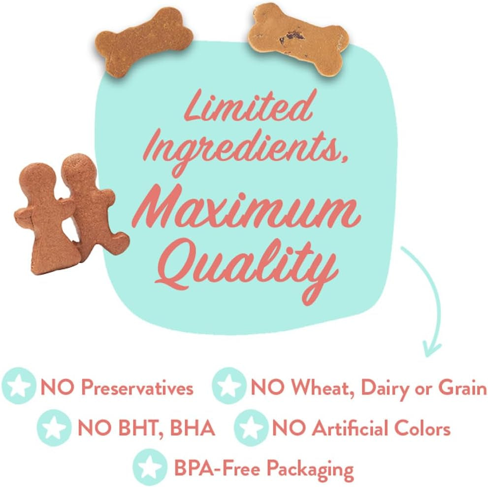 Pumpkin Healthy Dog Treats - Grain-Free, Human-Grade, Pumpkin Dog Treats - All Natural Dog Training Treats & Biscuits Made in the USA Only 1-Pack (5 Oz)